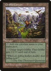Griffin Canyon - Visions - Magic: The Gathering card