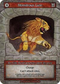 Monstrous Lion - Arthurian Legends - Sorcery: Contested Realm card