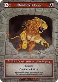 Monstrous Lion (Foil) - Arthurian Legends - Sorcery: Contested Realm card