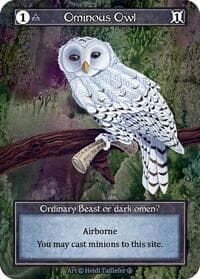 Ominous Owl (Foil) - Arthurian Legends - Sorcery: Contested Realm card