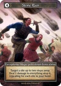 Stone Rain (Foil) - Arthurian Legends - Sorcery: Contested Realm card