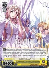 Wanderers of the Virtual World, Asuna - Dengeki Bunko - Weiss Schwarz card