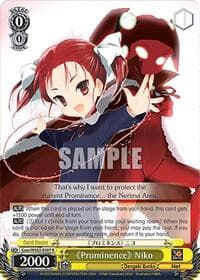 "Prominence" Niko - Dengeki Bunko - Weiss Schwarz card