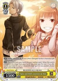 Spice and Wolf, Lawrence & Holo - Dengeki Bunko - Weiss Schwarz card