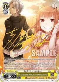 Spice and Wolf, Lawrence & Holo (SP) - Dengeki Bunko - Weiss Schwarz card