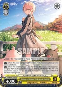 Unexpected Reunion, Pig & Ceres & Black Pig - Dengeki Bunko - Weiss Schwarz card