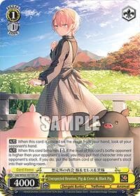Unexpected Reunion, Pig & Ceres & Black Pig (SR) - Dengeki Bunko - Weiss Schwarz card