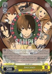 BACCANO! (SR) - Dengeki Bunko - Weiss Schwarz card