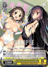 Animal Fur Suits, Chiyuri & Kuroyukihime - Dengeki Bunko - Weiss Schwarz card