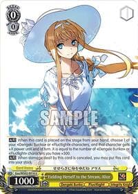 Yielding Herself to the Stream, Alice - Dengeki Bunko - Weiss Schwarz card