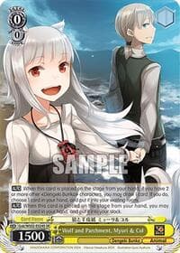 Wolf and Parchment, Myuri & Col (SR) - Dengeki Bunko - Weiss Schwarz card