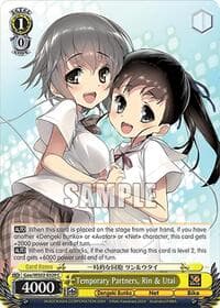 Temporary Partners, Rin & Utai - Dengeki Bunko - Weiss Schwarz card
