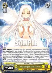 Archangel Metatron (SR) - Dengeki Bunko - Weiss Schwarz card