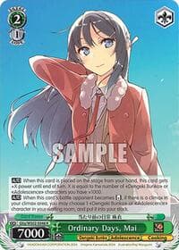 Ordinary Days, Mai - Dengeki Bunko - Weiss Schwarz card