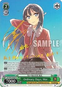 Ordinary Days, Mai (SP) - Dengeki Bunko - Weiss Schwarz card