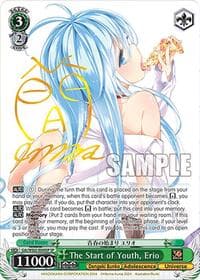 The Start of Youth, Erio (SP) - Dengeki Bunko - Weiss Schwarz card