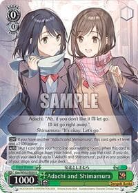 Adachi and Shimamura - Dengeki Bunko - Weiss Schwarz card