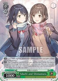 Adachi and Shimamura (SR) - Dengeki Bunko - Weiss Schwarz card