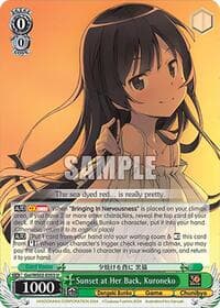 Sunset at Her Back, Kuroneko - Dengeki Bunko - Weiss Schwarz card