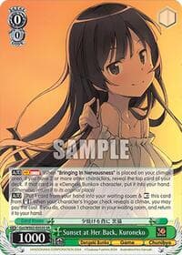 Sunset at Her Back, Kuroneko (SR) - Dengeki Bunko - Weiss Schwarz card