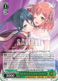 Bridge Between the Two Worlds, Suzuno & Chiho - Dengeki Bunko - Weiss Schwarz card