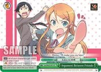 Argument Between Friends - Dengeki Bunko - Weiss Schwarz card