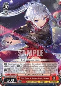 Girl From A Distant Land, Nanao - Dengeki Bunko - Weiss Schwarz card