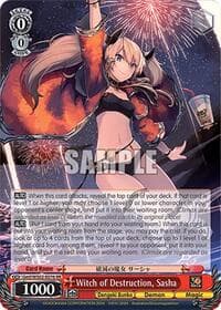 Witch of Destruction, Sasha - Dengeki Bunko - Weiss Schwarz card