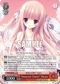 "Innocent Charm" Hinata - Dengeki Bunko - Weiss Schwarz card