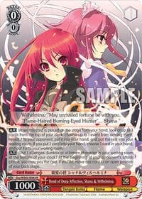 Bond of Deep Affection, Shana & Wilhelmina - Dengeki Bunko - Weiss Schwarz card