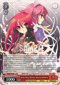 Bond of Deep Affection, Shana & Wilhelmina (SR) - Dengeki Bunko - Weiss Schwarz card