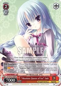 "Absolute Queen of Ice" Saki - Dengeki Bunko - Weiss Schwarz card