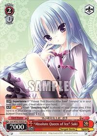 "Absolute Queen of Ice" Saki (SR) - Dengeki Bunko - Weiss Schwarz card