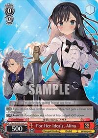 For Her Ideals, Alina - Dengeki Bunko - Weiss Schwarz card