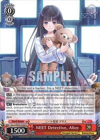 NEET Detective, Alice - Dengeki Bunko - Weiss Schwarz card