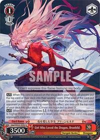 Girl Who Loved the Dragon, Brunhild - Dengeki Bunko - Weiss Schwarz card