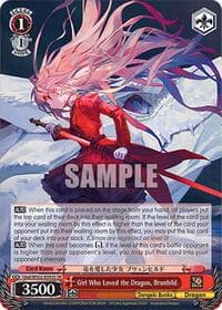Girl Who Loved the Dragon, Brunhild (SR) - Dengeki Bunko - Weiss Schwarz card