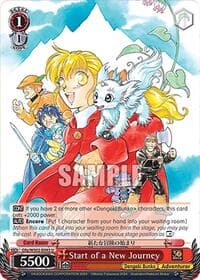 Start of a New Journey - Dengeki Bunko - Weiss Schwarz card