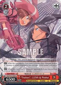 "Traitors", LLENN & Pitohui - Dengeki Bunko - Weiss Schwarz card