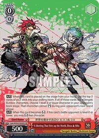 A Meeting That Stirs up the World, Bisco & Milo (SR) - Dengeki Bunko - Weiss Schwarz card