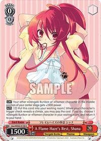 A Flame Haze's Rest, Shana - Dengeki Bunko - Weiss Schwarz card