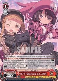 "LF" Fukaziroh & LLENN - Dengeki Bunko - Weiss Schwarz card