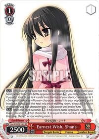 Earnest Wish, Shana (SR) - Dengeki Bunko - Weiss Schwarz card