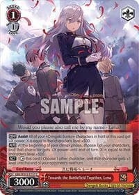 Towards the Battlefield Together, Lena - Dengeki Bunko - Weiss Schwarz card
