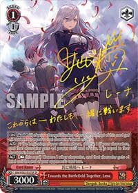 Towards the Battlefield Together, Lena (SP) - Dengeki Bunko - Weiss Schwarz card