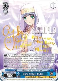 Pure Sister, Index (SP) - Dengeki Bunko - Weiss Schwarz card