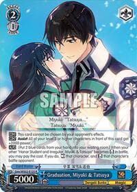 Graduation, Miyuki & Tatsuya - Dengeki Bunko - Weiss Schwarz card