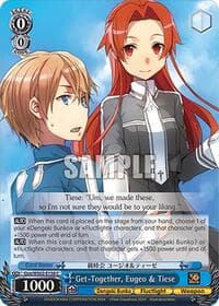 Get-Together, Eugeo & Tiese - Dengeki Bunko - Weiss Schwarz card