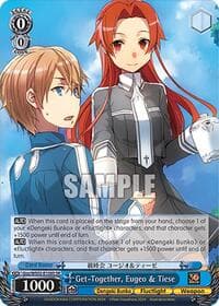 Get-Together, Eugeo & Tiese (SR) - Dengeki Bunko - Weiss Schwarz card
