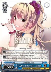 "Cyber Empress" Asagi - Dengeki Bunko - Weiss Schwarz card